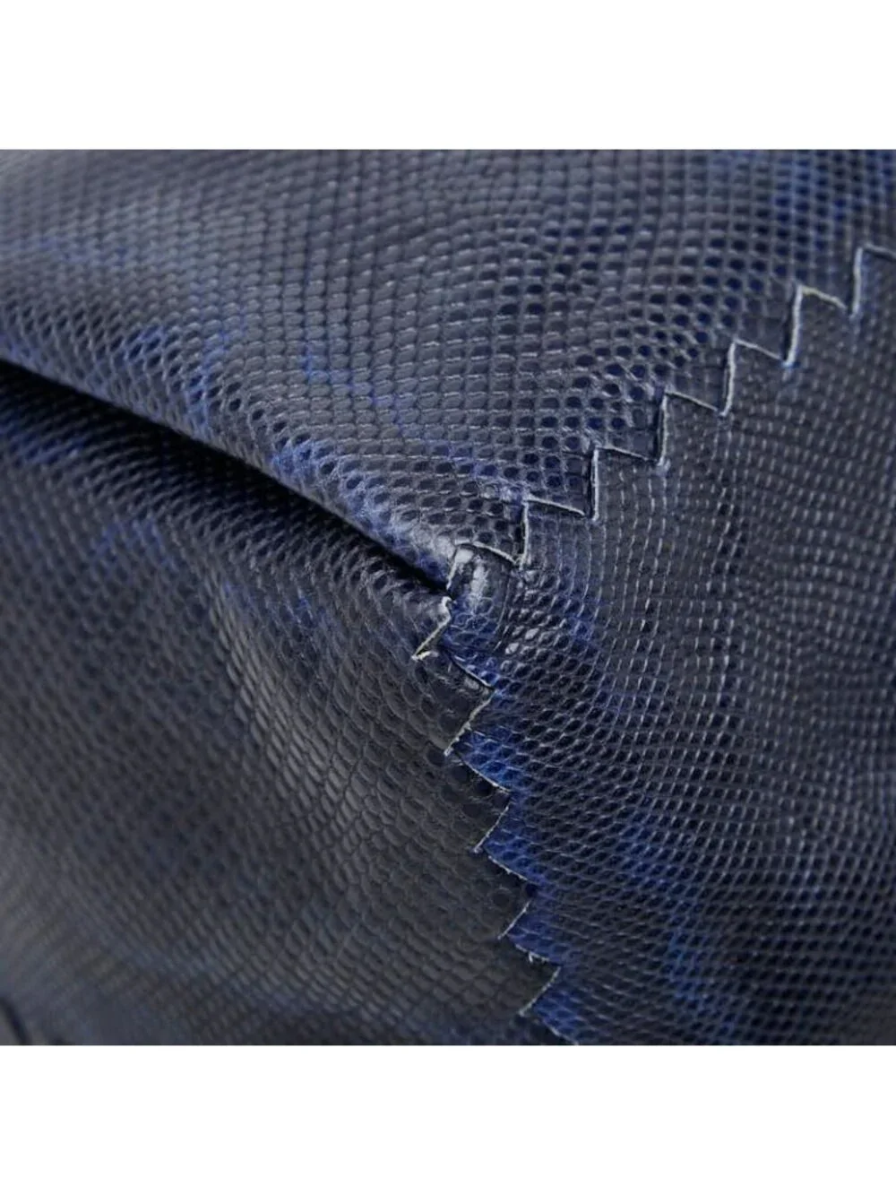 Bottega Veneta Intrecciato Tote Shoulder Bag Blue Watersnake Alpaca